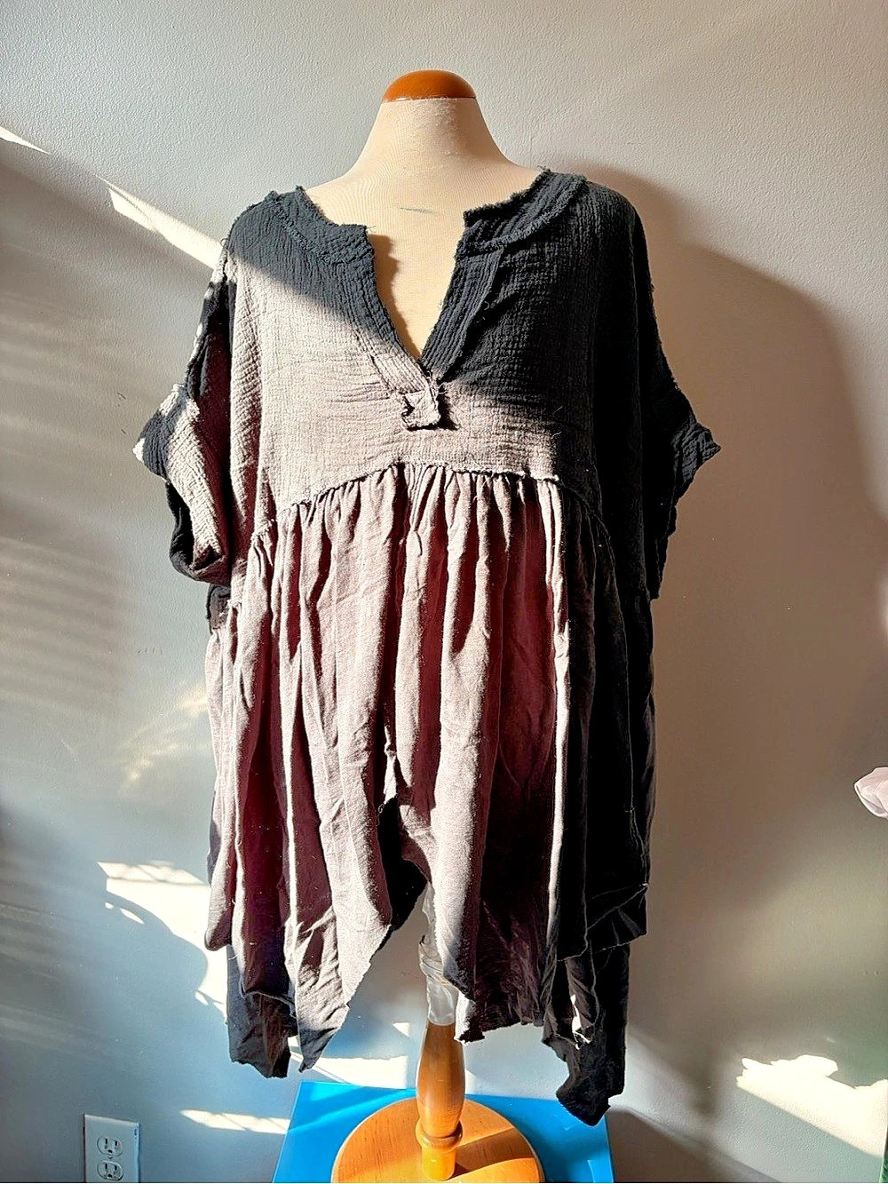 We The Free Gauze Tunic in Black